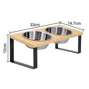 Cuento metálico acabado en madera